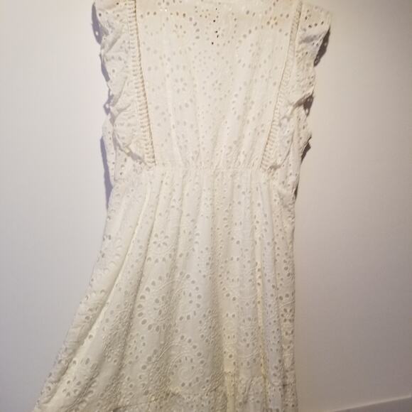 NWT lungo l'arno white eyelet mini dress Made in Italy f6779 Size Medi - Picture 8 of 9